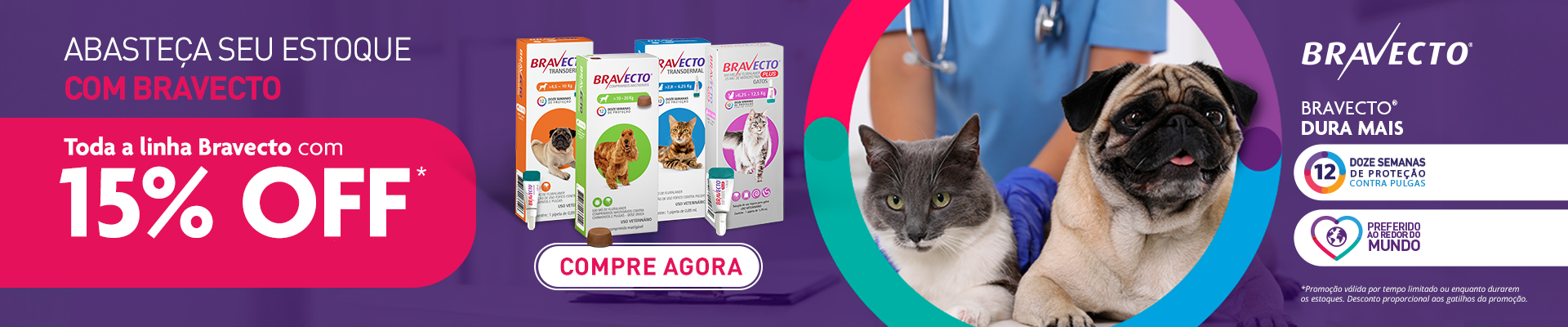 Bravecto com 15% OFF